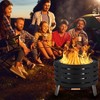 26" Fire Pits for Outside Wood Burning, Outdoor Smokeless Fire Pits for Backyard & Patio, Smokeless Firepit with emovable Ash Pan & Bamboo Lid - 2 of 4