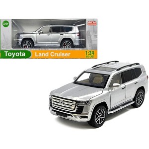 Toyota Land Cruiser Silver Metallic with Sun Roof 1/24 Diecast Model Car - 1 of 3