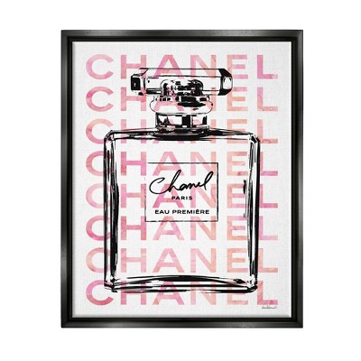 Stupell Industries Glam Perfume Bottle With Words Pink Black