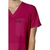 Members Only Women's Scrub Top With Double Chest And Pouch Pocket - 3 of 4