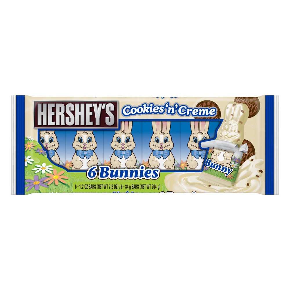 UPC 034000227044 product image for Hershey's Cookies and Creme Easter Bunny 7.2oz/6ct | upcitemdb.com