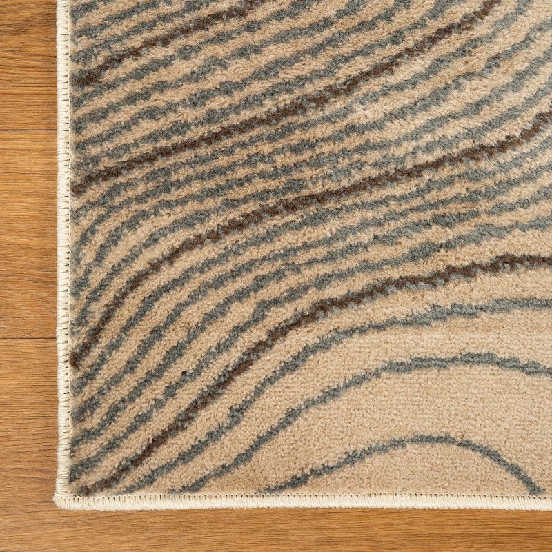 Modern Abstract Wood Grain Indoor Area Rug by Blue Nile Mills, 4 of 7