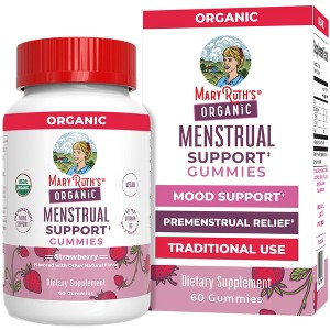 Women's Organic Menstrual Relief Gummies, Strawberry, 60 CT - 1 of 4