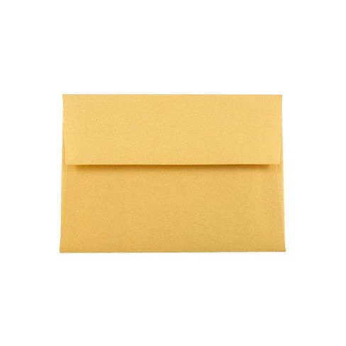 JAM Paper 4Bar A1 Metallic Invitation Envelopes 3.625 x 5.125 Stardream Gold Bulk 250/Box (V018244H) - image 1 of 2