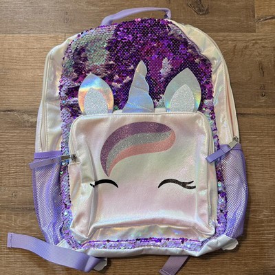 Kids' 16.8 Unicorn Pocket Backpack - Cat & Jack™ White/Purple