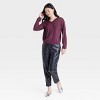 Women's Fine Gauge V-Neck Pullover Sweater - A New Day™ - 3 of 3
