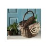 Slickblue Willow Basket, Handmade Picnic Design with Divided Lid, Rustic Storage and Outdoor Use, 17 Inch - 2 of 3