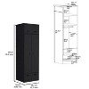 Sapphtopaz 2 Drawers Dresser for Bedroom, Closet Organizers and Storage with Mirror and Storage Cabinet Chest of Drawers for Bedroom, Hallway - 3 of 4