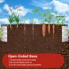 Box-type flower pots, two-piece galvanized elevated flower bed, planting boxes for vegetables and flowers, open bottom, easy to install. - 4 of 4