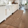 Modern Abstract Stripe Rug, Soft Low-Pile Washable Non-Slip Carpet for Living Room, Bedroom, Office - 3 of 4