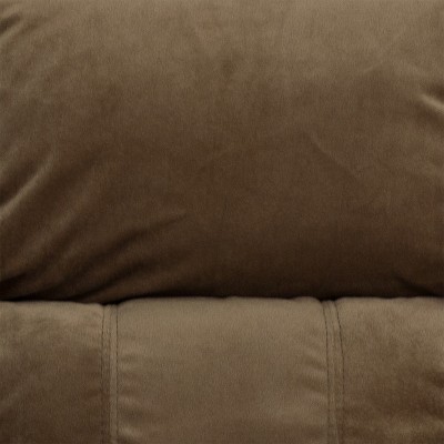 Cozy Spot Brown Microfiber Kids Recliner with Cup Holder