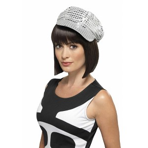 Smiffys Silver Disco Hat Costume Accessory - 1 of 4