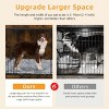 Artloge Large Modern Furniture Dog Crate Wooden Kennel Heavy Duty Cage Spacious Dog Crate End Table Pet Furniture with Double Doors & Removable Tray - 4 of 4