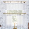 56"x14" Archaeo Slub Textured Linen Blend Cafe Curtain Valance - image 2 of 4