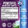 Magnesium Complex 500mg with Oxide, Malate, Citrate, Glycinate - High Absorption - 60 Count;120 Count - 2 of 4