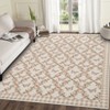 Washable Modern Butterfly Floral Rug Non Slip Low Pile Rug Soft Throw Floor Cover Foldable Indoor Carpet for Living Room Bedroom - 3 of 4