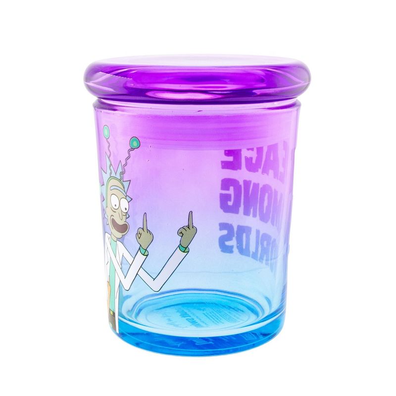 Just Funky Rick and Morty Peace Among Worlds 6 Ounce Glass Jar with Lid, 2 of 8