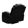 MAYEERTY Power Recliner Chair, Electric Breathable Leather Reclining Chair with USB Charging, Adjustable Backrest for Living Room, Black - 4 of 4