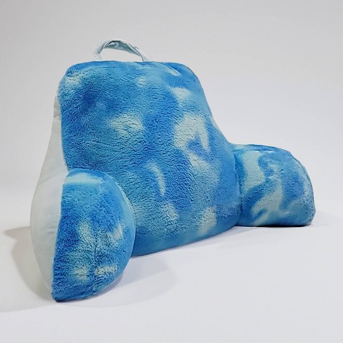 PM J Home Plush Backrest Pillow Tie Dye Blue