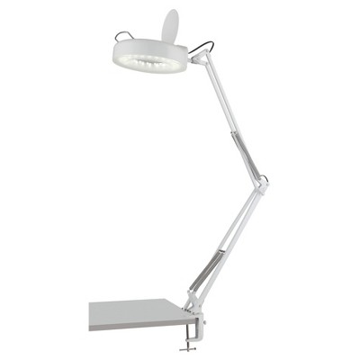 Magnify Lite Desk Lamp White (Includes LED Light Bulb) - Lite Source
