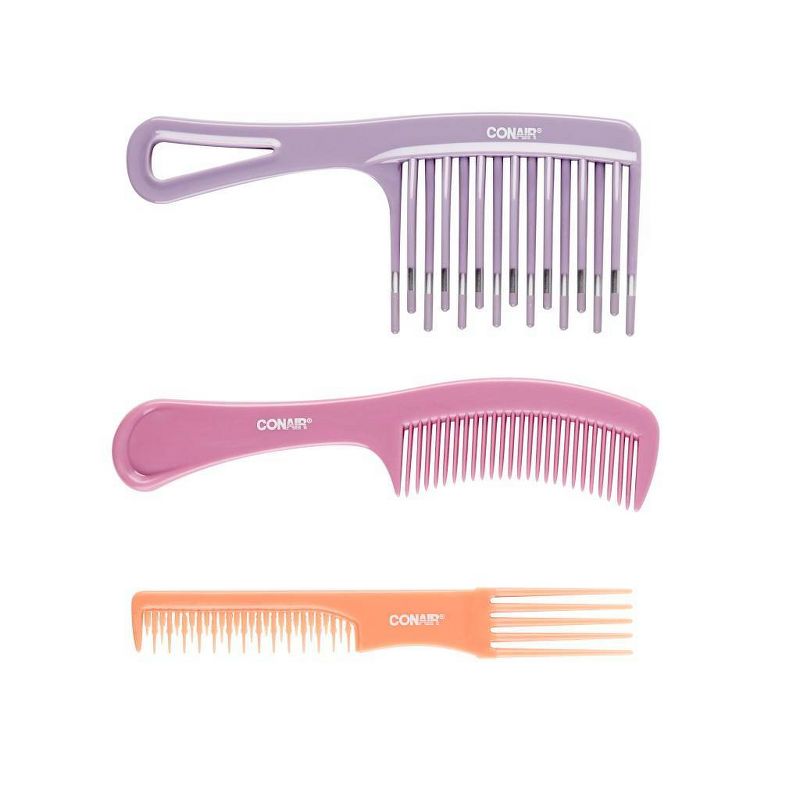 Conair Hair Comb Set - 3ct, 3 of 8