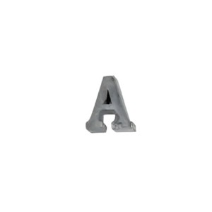 Slickblue Zinc Alphabet Letters, Individual A-Z & "&" Symbol, Wall Letters, Modern, Silver, 2.5"x2" Each - 1 of 4