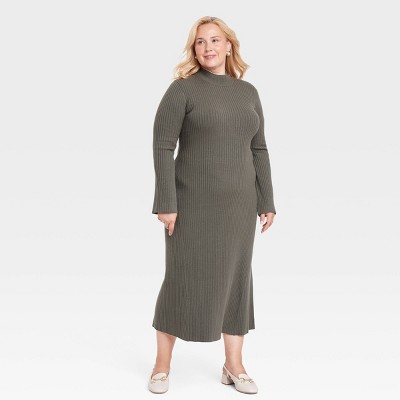 Women's Long Sleeve Maxi Sweater Dress - A New Day™