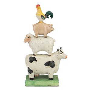 Northlight 11.5" Stacked Farm Animals Outdoor Garden Statue - 1 of 4