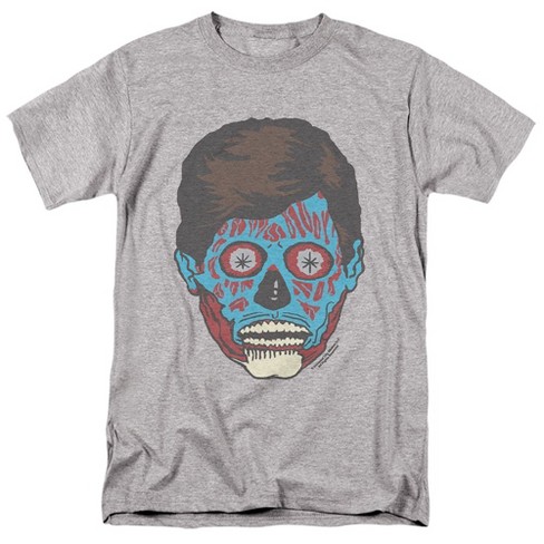 They Live Dead Wrong Face Adult T Shirt, Athletic Heather - image 1 of 4