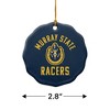 Murray State University Racers Logo Porcelain Scalloped Holiday Christmas Tree Ornament - 3 of 4