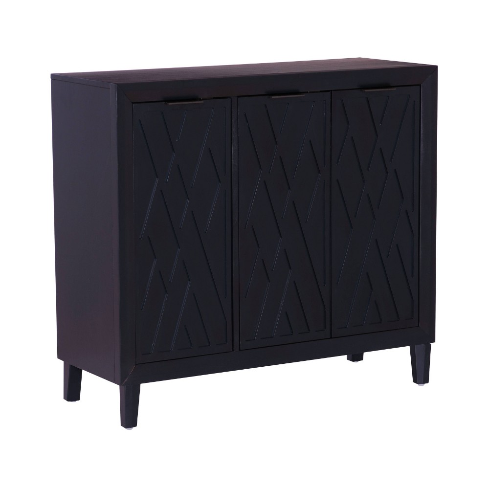 Photos - Wardrobe Powell Kilbuck Solid Wood 3 Doors and 2 Adjustable Shelves Accent Cabinet