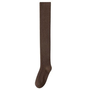 Anna-Kaci Soft Stretch Over-the-Knee Socks with Ribbed Texture, Smooth Seam Finish, Flexible Comfort Cuff and Lightweight Everyday Knit Design - 1 of 2