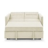 CAVINAS Convertible Pull-Out Sleeper Sofa, Loveseat Sofa Bed with Pull-out Bed, Adjsutable Back and 2 Arm Pocket, Couches for Living Room - 3 of 4