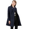 INSPIRE CHIC Women's Stand Collar Double Breasted Slant Pockets Trendy Outwear Winter Coat - 3 of 4