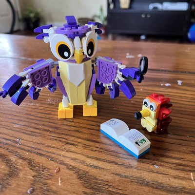 LEGO Creator 3 in 1 Fantasy Forest Creatures, Woodland Animal Toys Set  Transforms from Rabbit to Owl to Squirrel Figures, Gift for 7 Plus Year Old