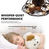 Ludomide Flush Mount Caged Ceiling Fan Lights with Remote, Retro Black Fandelier for Farmhouse Bedroom - 4 of 4