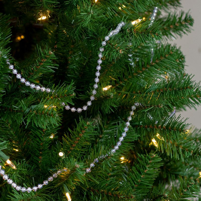 Northlight 33' Clear Iridescent Beaded Artificial Christmas Garland, Unlit, 3 of 6