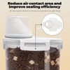 Angel Sar Airtight Food Storage Container with Secure-Lock Lid, BPA-Free Plastic Canister for Dry Foods, Flour, Rice, Cereal, Clear Pantry Organizer - 4 of 4