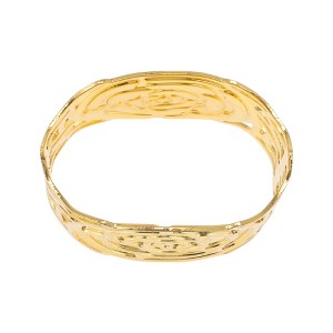 Unique Bargains Napkin Rings Double-sided Roses Stainless Steel 1 Pc - 1 of 3