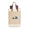 NFL Los Angeles Rams Pinot Jute Insulated Wine Bag - Beige - 2 of 4