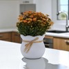 Unique Bargains Artificial Plants Flower Bud Vase Plastic 3.43"x3.43"x7.48" 1 Pc - 2 of 4