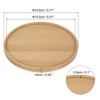 Unique Bargains Indoor Round Bamboo Planter Saucer Drip Tray Plant Drainage Trays 4Pcs - 2 of 4