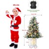 Artificial Christmas Tree With Warm White LED Lights- 3Ft Fiber Optic-Like Flocked Tree  for Home, Shops, Party and Holiday Christmas Decoration - 3 of 4