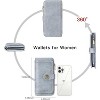 BEAFUP Women's Wallet,Vintage PU Leather Wallet RFID Blocking Large Capacity Credit Card with Zipper Coin Pocket and ID Window - 3 of 4