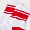 Women's Game Day Varsity Stripe Ribbed Cushioned Mid Crew Socks - Wild Fable™ - 3 of 3