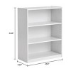 3-Shelf Bookcase with Adjustable Shelves - 3 of 4