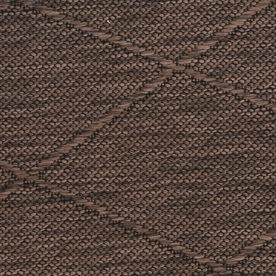 Mocha Geometric Non-Slip Washable 6' x 9' Synthetic Rug