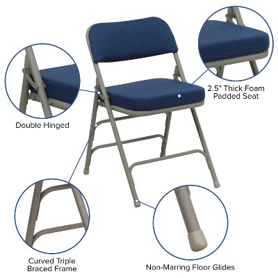 Padded folding chairs deals target