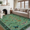Insect Area Rug Washable Rugs, Botanical Non Slip Stain Resistant Large Carpet for Living Room Bedroom Dining Room Nursery Farmhouse Hallway Entryway - 3 of 4