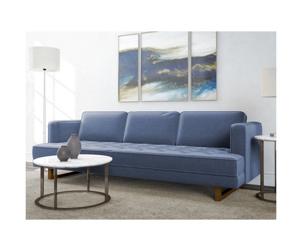 Pearl ModernTufted Sofa Pacific Blue - AF Lifestlye
